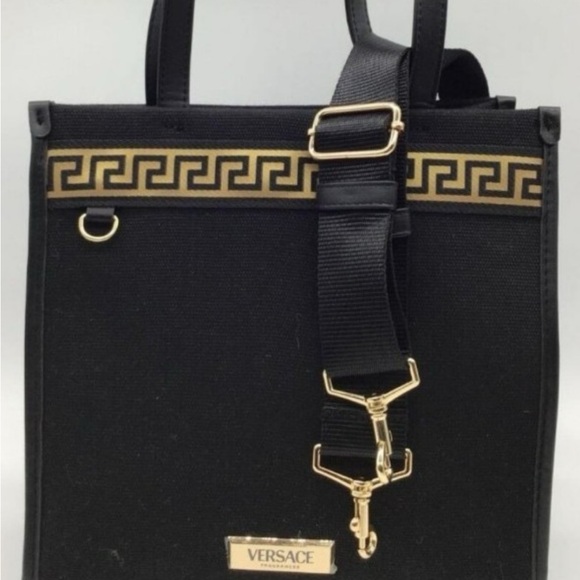 Versace Black Tote with Gold Detailing - Picture 3 of 15